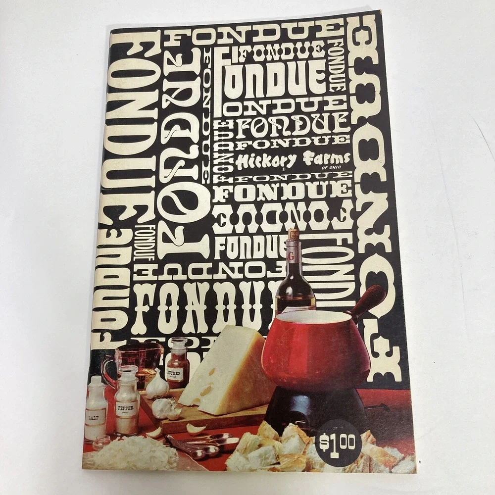Lot‎ of 3 Vintage 70's FONDUE Books Cheese Beef Fish  Recipes Cookbooks Parties